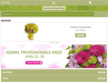 Tablet Screenshot of cameronsflowers.com