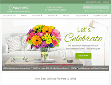 Tablet Screenshot of cameronsflowers.net